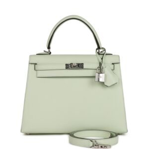 Hermes Kelly Sellier 25 Vert Fizz Epsom Palladium Hardware (Copy)
