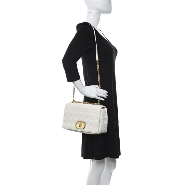 Christian  Large Caro Bag Ivory - Image 5