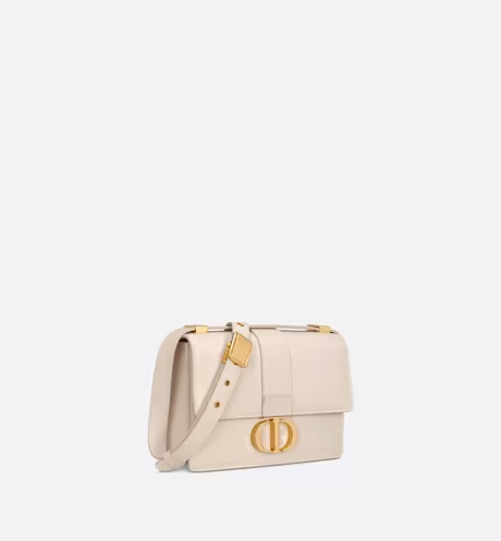 Small 30 Montaigne Bag Dusty Ivory Calfskin