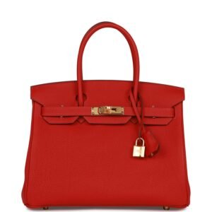 Hermes Special Order (Hss) Birkin 30 Rouge Casaque Togo Gold Hardware