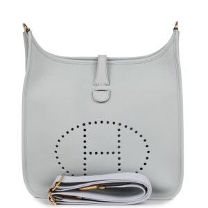 Herm?s Kelly Pochette Magnolia Swift Palladium Hardware