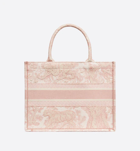 Dior Book Tote Pink Toile De (36 X 27.5 X 16.5 Cm) - Image 3
