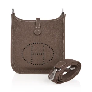 Hermes Evelyne Tpm Etoupe Clemence Palladium Hardware