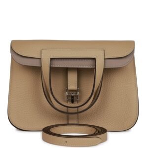 Hermes Halzan 25 Trench Clemence Verso Palladium Hardware