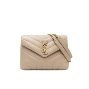 Saint Laurent Loulou Small Chain Bag In Matelasse Y Dark Beige Gold 25Cm 494699Dv7272721