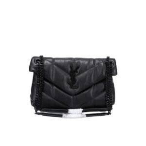 Saint Laurent Puffer Small Chain Bag In Quilted Lambskin Black Noir 5774761El081000