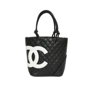 Chanel Cambon Bucket Bag Black 24Cm