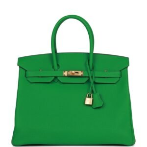 Hermes Birkin 35 Bamboo Togo Gold Hardware