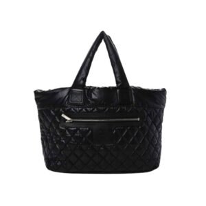 Chanel Nylon Coco Cocoon Tote Bag Black 35Cm