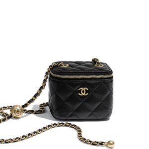 Chanel Vanity With Chain Mini Black 11Cm