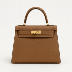 Hermes Kelly Sellier 25 Chai Epsom Gold Hardware