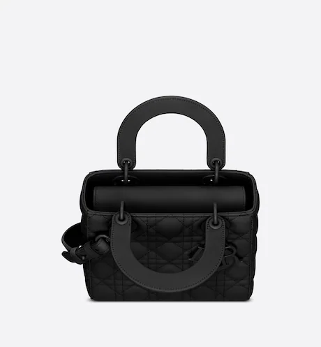 Small Lady Dior My Bag Black Calfskin - Image 2