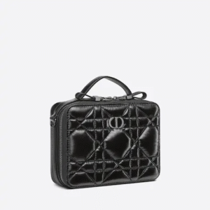 Dior Caro Box Bag Black Calfskin