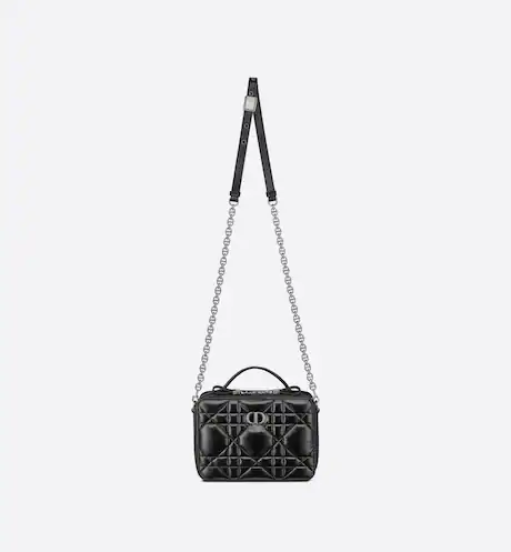Dior Caro Box Bag Black Calfskin - Image 3