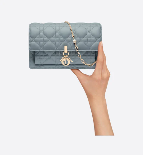Lady Dior Chain Pouch Cloud Blue - Image 6