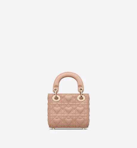 Micro Lady Dior Bag Pink With Heart Motif - Image 2
