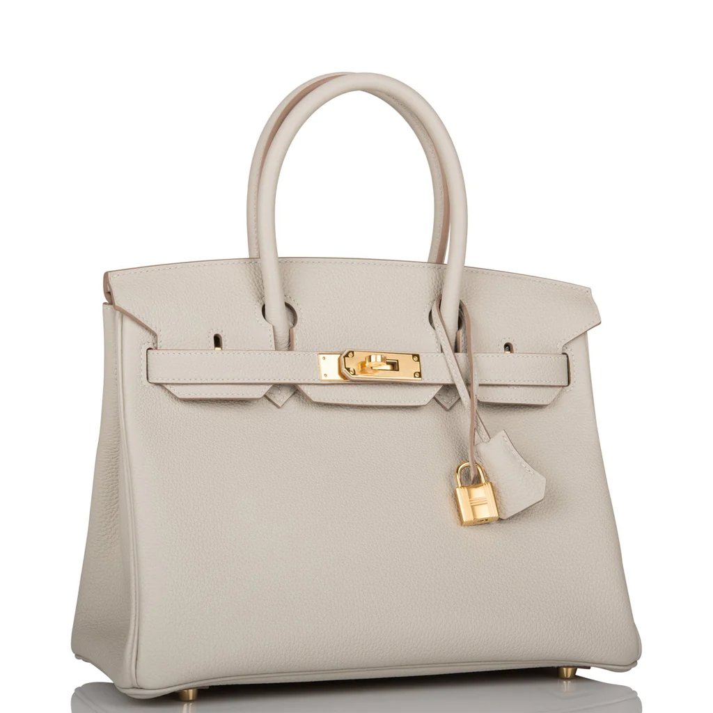 Hermes Birkin 30 Gris Perle Togo Gold Hardware - Image 2