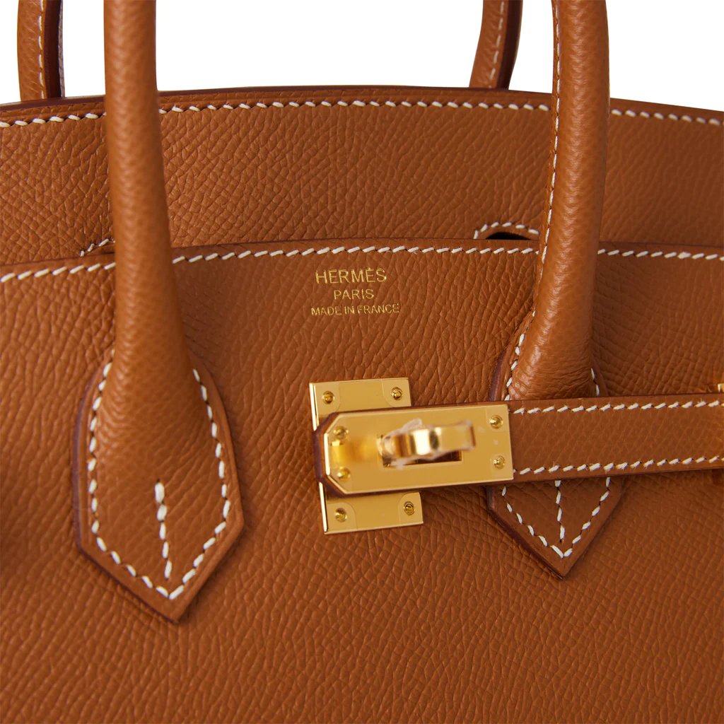 Hermes Birkin Sellier 25 Gold Epsom Gold Hardware - Image 6