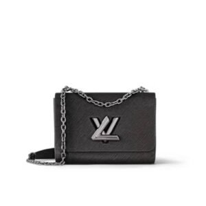 Louis Vuitton Twist Mm Bag Black 23Cm M21110