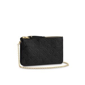 Louis Vuitton Double Zip Pochette 20Cm Black M68568