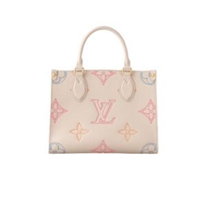 Louis Vuitton Onthego Pm Handbag Beige 25Cm M46629