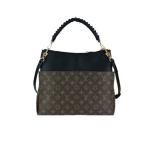 Louis Vuitton Maida Hobo Handbag Black Monogram 33Cm