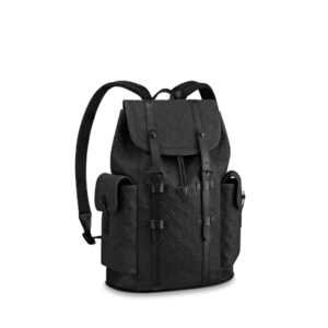 Louis Vuitton Christopher Backpack Mm Taurillon Monogram Black 45Cm M55699