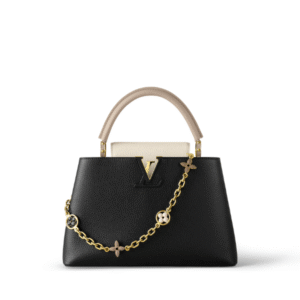 Louis Vuitton Capucines Taurillon Cowhide Black And Grey 27Cm M20708