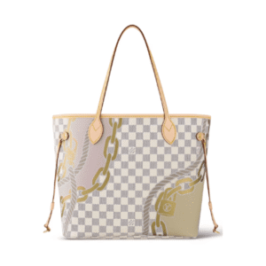 Louis Vuitton Neverfull Mm Tote Bag Damier Azur 32Cm N40471