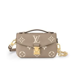 Louis Vuitton Pochette Metis East West Bag Gray Cream 21Cm M23081