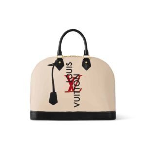 Louis Vuitton Alma Bb Beige Black 24Cm M23598