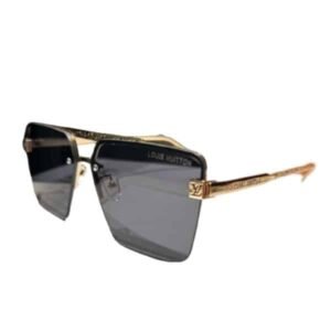 Louis Vuitton My Monogram Metal Square Sunglasses Gold And Black