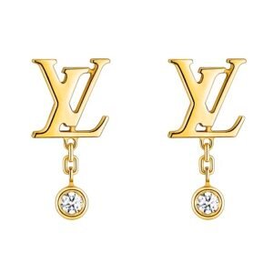 Louis Vuitton Monogram Patterned Silk Scarf Yellow 180Cm