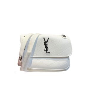 Saint Laurent Niki Baby Chain Bag In White Lambskin 6331601El079207