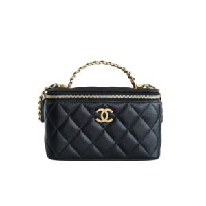 Chanel Small Vanity Case Ss22 Black 17Cm