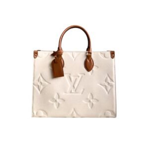 Louis Vuitton Onthego Gm White Bag 41Cm M44558