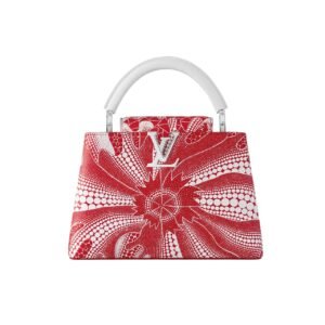 Louis Vuitton X Yayoi Kusama Flower Capucines Bb Bags Red And White M21704