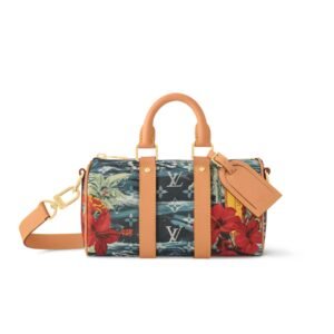 Louis Vuitton Keepall Bandouliere 25 Navy Blue 25Cm M25440