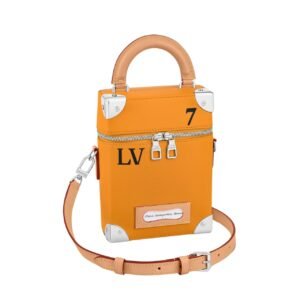 Louis Vuitton Vertical Box Trunk Bag Safran 13Cm M59666