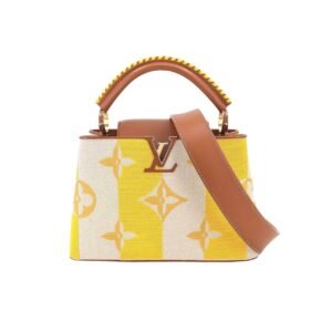 Louis Vuitton Capucines Bb Handbag Yellow 27Cm