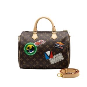 Louis Vuitton Speedy Bandouliere 30 My Lv World Tour Monogram Canvas 30Cm
