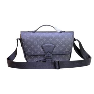 Louis Vuitton Montsouris Monogram Messanger Bag Black 34Cm