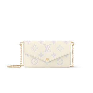 Louis Vuitton Pochette Felicie Bag In Latte And Bubble Tea 22Cm