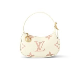 Louis Vuitton Mini Moon Bag In Latte White And Chamallow Pink 21Cm M24108
