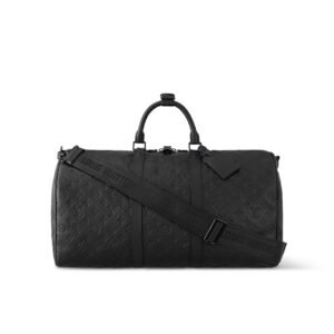 Louis Vuitton Keepall Bandouliere 50 Black M44810
