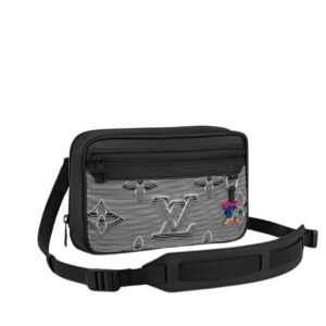 Louis Vuitton Expandable Messenger Bag Black 25Cm M55698