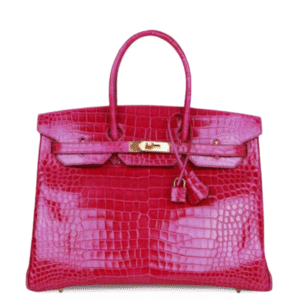 Hermes Birkin 30 Rose Scheherazade Shiny Niloticus Crocodile Gold Hardware