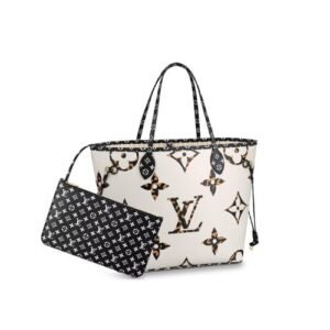 Louis Vuitton Neverfull Monogram Giant Jungle Mm White Havana M44716