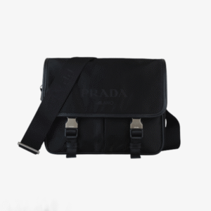 Prada Nylon Messenger Bag Black