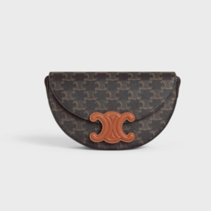 Celine Besace Cuir Triomphe In Triomphe Canvas And Calfskin Tan 111232Dnk04Lu